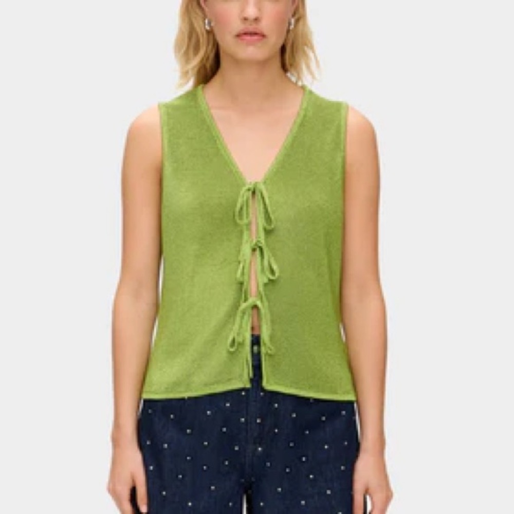 ALIGNE Isla Sparkle Tie Tank